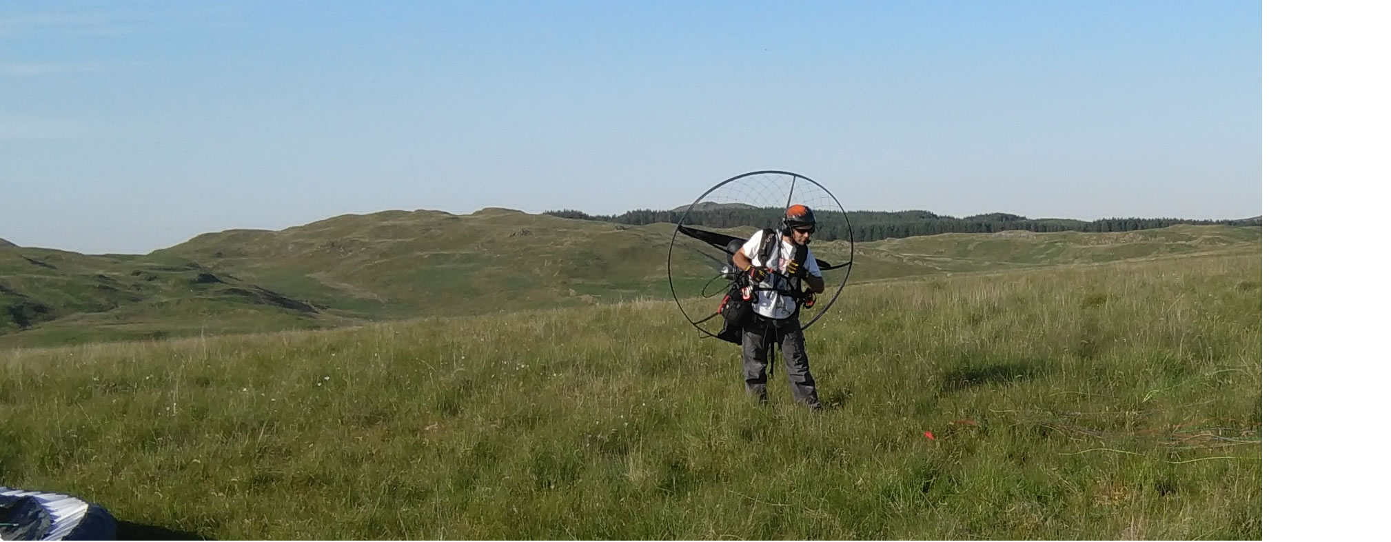 Paramotor safe starting mid west wales