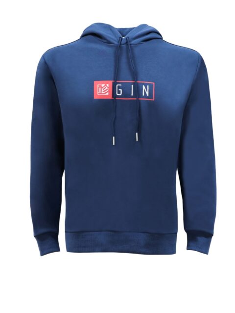 GIN Logo Hoodie Indigo Blue
